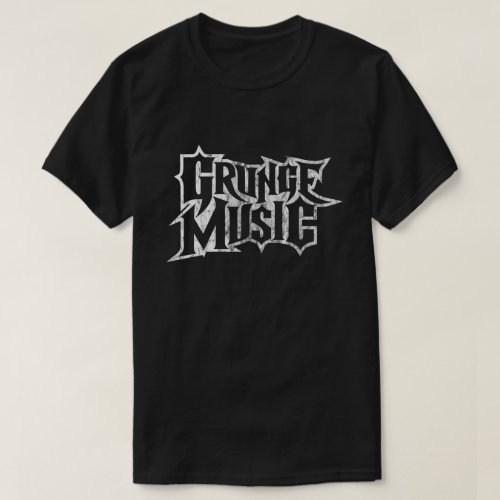 Grunge Music distressed T_shirt