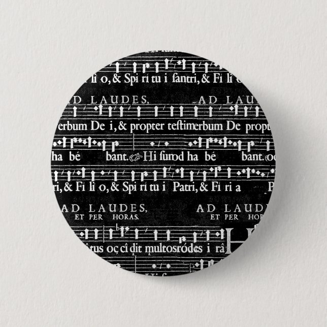 grunge music notes button (Front)