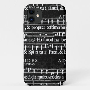 grunge music notes iPhone 11 case