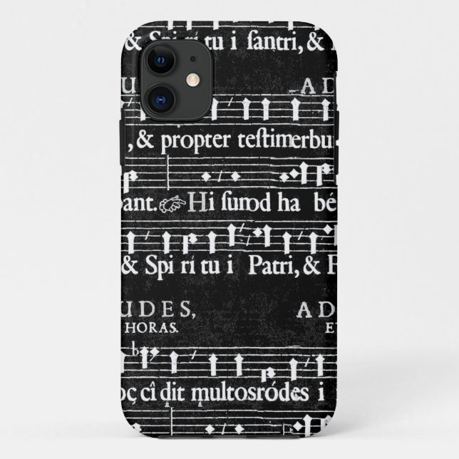 grunge music notes Case-Mate iPhone case (Back)