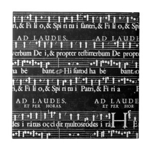 grunge music notes ceramic tile