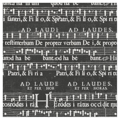 grunge music notes fabric