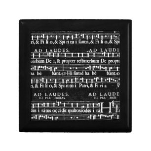 grunge music notes gift box