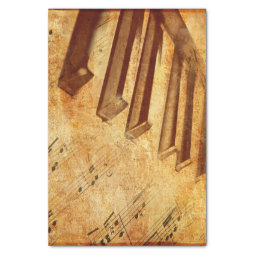 Grunge Music Sheet Piano Keys | Zazzle