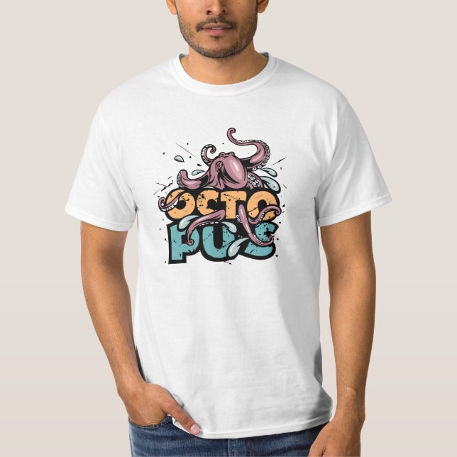 Grunge Octopus T-Shirt (Front)