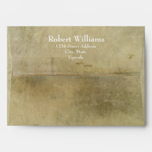 Grunge Old paper Vintage Mailing Return Address Envelope