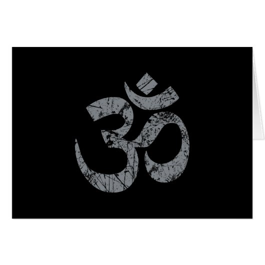 Grunge OM Symbol Spirituality Yoga (Front Horizontal)