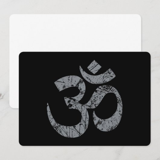 Grunge OM Symbol Spirituality Yoga (Front/Back)