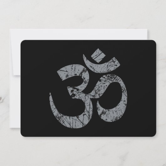 Grunge OM Symbol Spirituality Yoga (Front)
