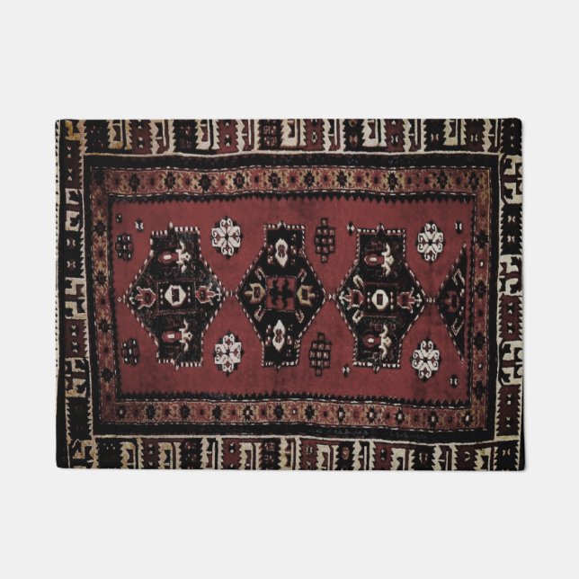 Grunge Oriental rug look   - tribal -pattern (Front)