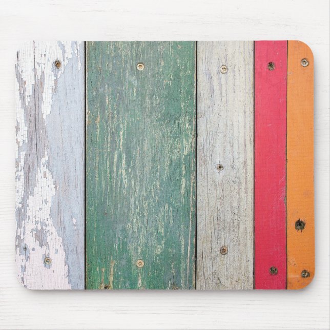 Grunge Paint on Wood Mouse Pad (Front)