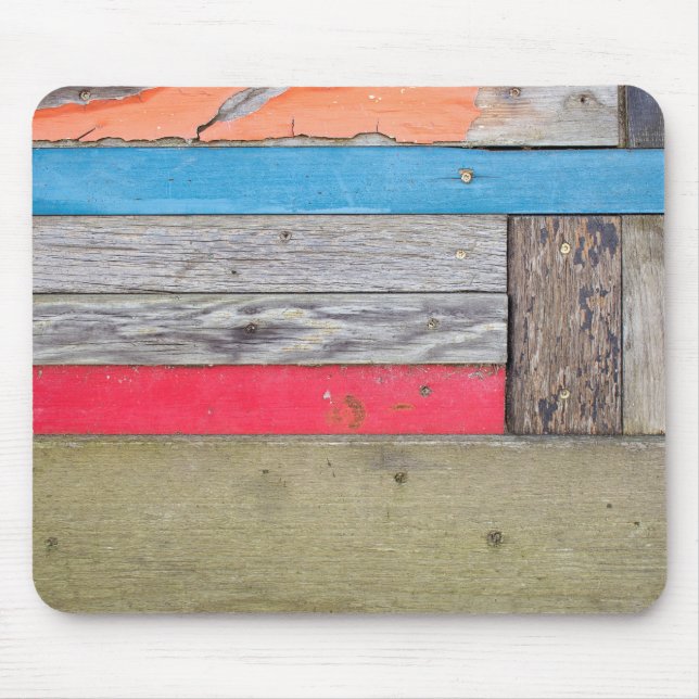 Grunge Paint on Wood Mouse Pad (Front)