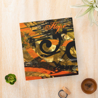 Grunge Paint Splat Swirls Binder