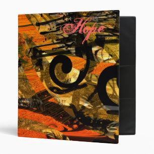 Grunge Paint Splat Swirls Binder