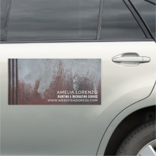 Grunge Painted Wall, Painter & Decorator Car Magnet