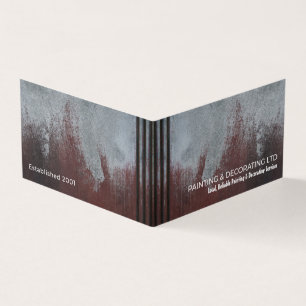 Grunge Painted Wall, Painter & Decorator Photo Business Card