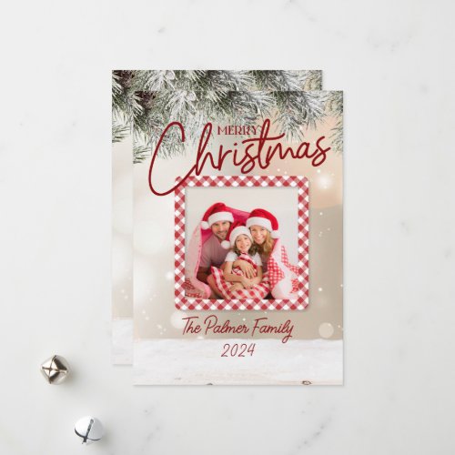 Grunge Paper Design Holiday Card