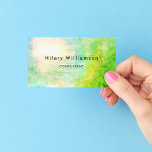 Grunge Pastel Green Business Card at Zazzle