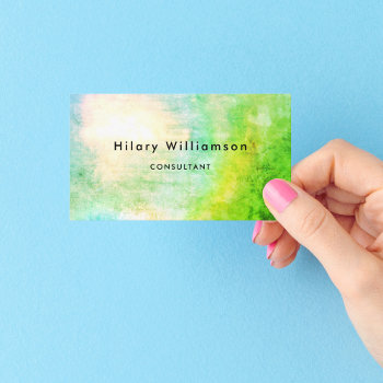 Grunge Pastel Green Business Card by TabbyGun at Zazzle