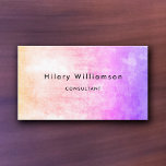 Grunge Pastel Lilac Pink Business Card at Zazzle
