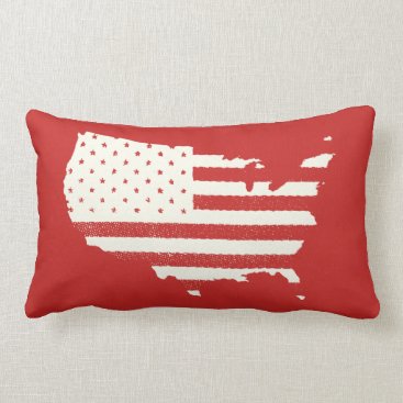 Grunge Patriotic American Flag Lumbar Pillow Grunge Patriotic American Flag Lumbar Pillow