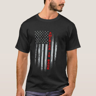Grunge Patriotic American Flag USA AMERICA IS BACK T-Shirt