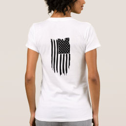 *~* Grunge Patriotic Modern USA  American Flag T-Shirt