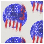 grunge patriotic skull american flag skeleton fabric
