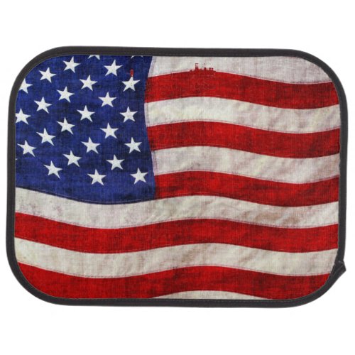 Grunge patriotic US flag Car Mat