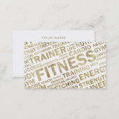 Grunge Personal Trainer Business Card (Front/Back)