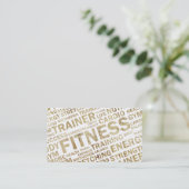 Grunge Personal Trainer Business Card (Standing Front)