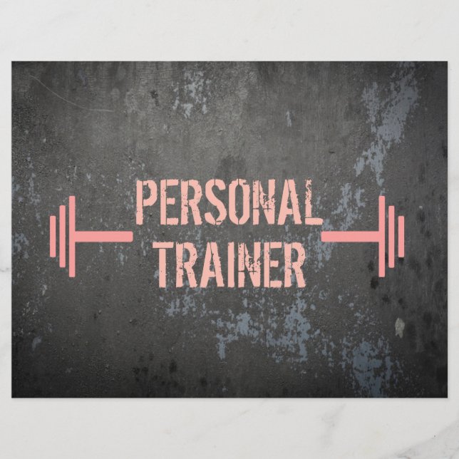 Grunge Personal Trainer Flyer (Front)
