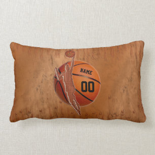 Grunge Personalized Basketball Pillow for Guys