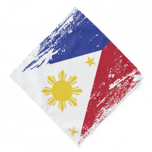 Grunge Philippines Flag Bandana | Zazzle