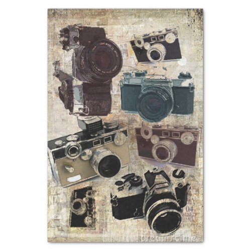 Grunge photographer photography Vintage Camera Tissue Paper
