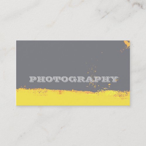 Grunge  Photography Artist Abstract Brushstroke Business Card