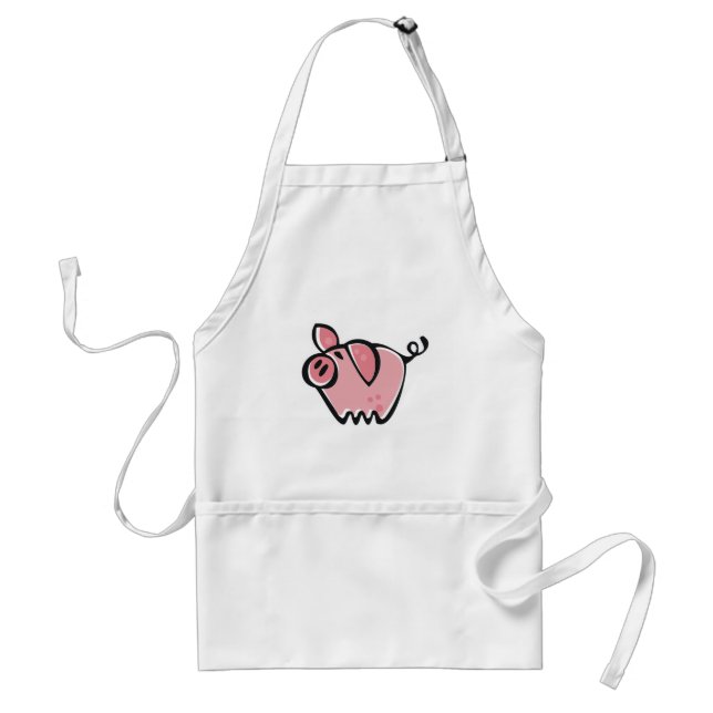 Grunge Pig Adult Apron (Front)