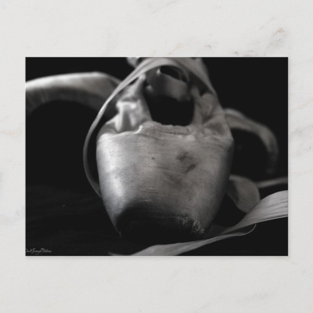 Grunge Pointe (Ballet) Shoes Postcard (Front)