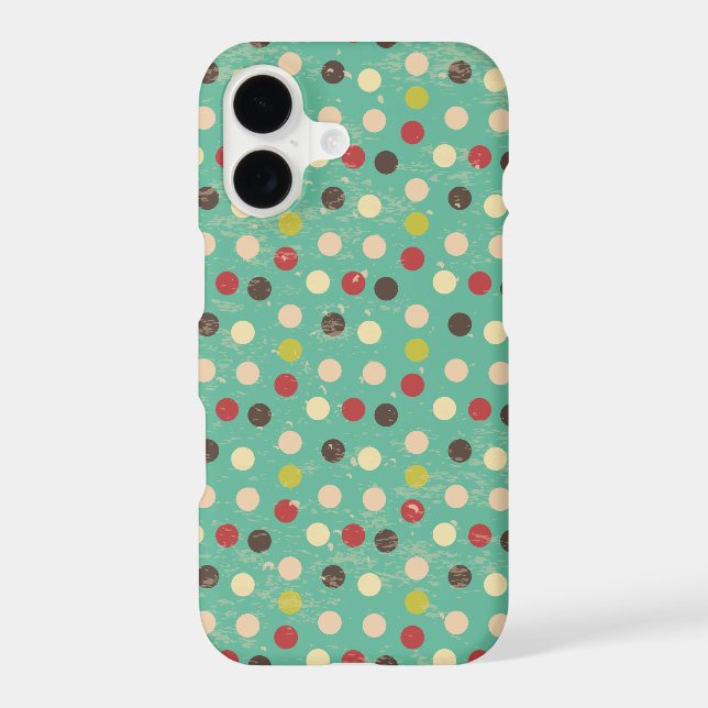 Grunge Polka Dots Pattern Iphone Case (Back)