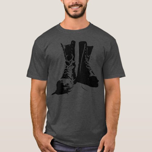 Grunge Punk Boots T_Shirt