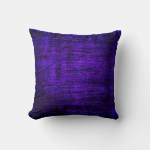 Grunge Purple Paint abstract art Throw Pillow
