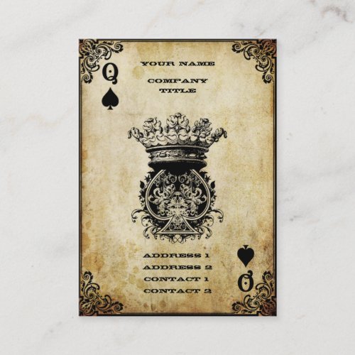 Queen of Spades - Business Card