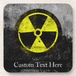 Grunge Radioactive Symbol Beverage Coaster