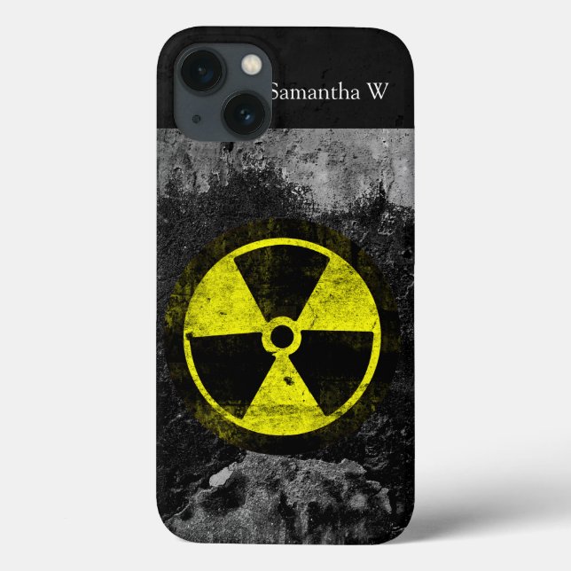 Grunge Radioactive Symbol Case-Mate iPhone Case (Back)