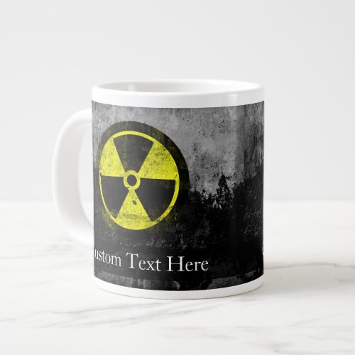 Grunge Radioactive Symbol Large Coffee Mug