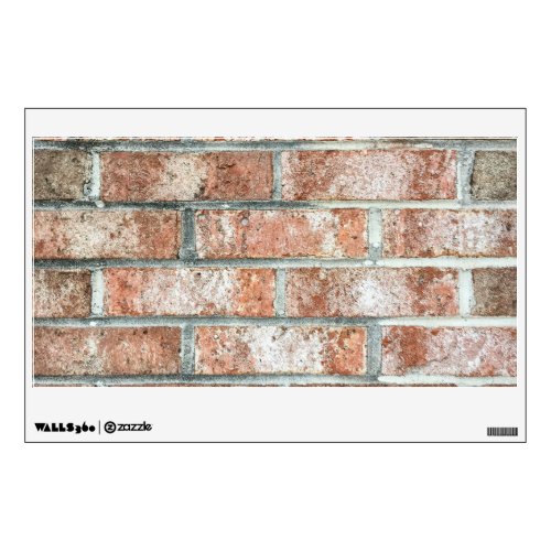 Grunge Red Brick Wall Brown Bricks Background Tan Wall Sticker