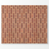 Grunge Red Brick Wall Wrapping Paper (Flat)