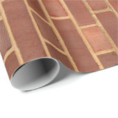 Grunge Red Brick Wall Wrapping Paper (Roll Corner)