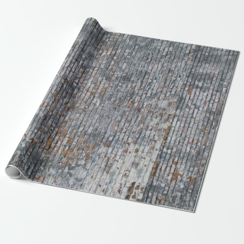 Grunge Red n Gray Brick Wall Wrapping Paper