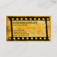 Grunge Retro Cool Old Film Maker Business Card at Zazzle